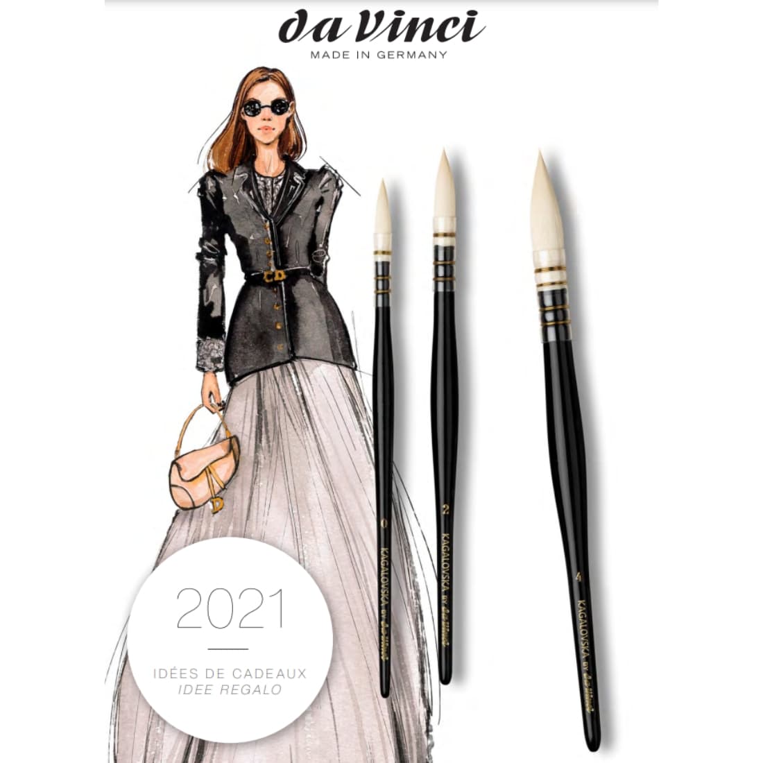 COFFRET PINCEAUX BLACK & WHITE Signature Edition KAGALOVSKA By DA VINCI