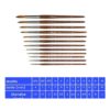 Set Di Pennelli Pinceau Raphael Série 8504 MARTRE IMTATION Sable