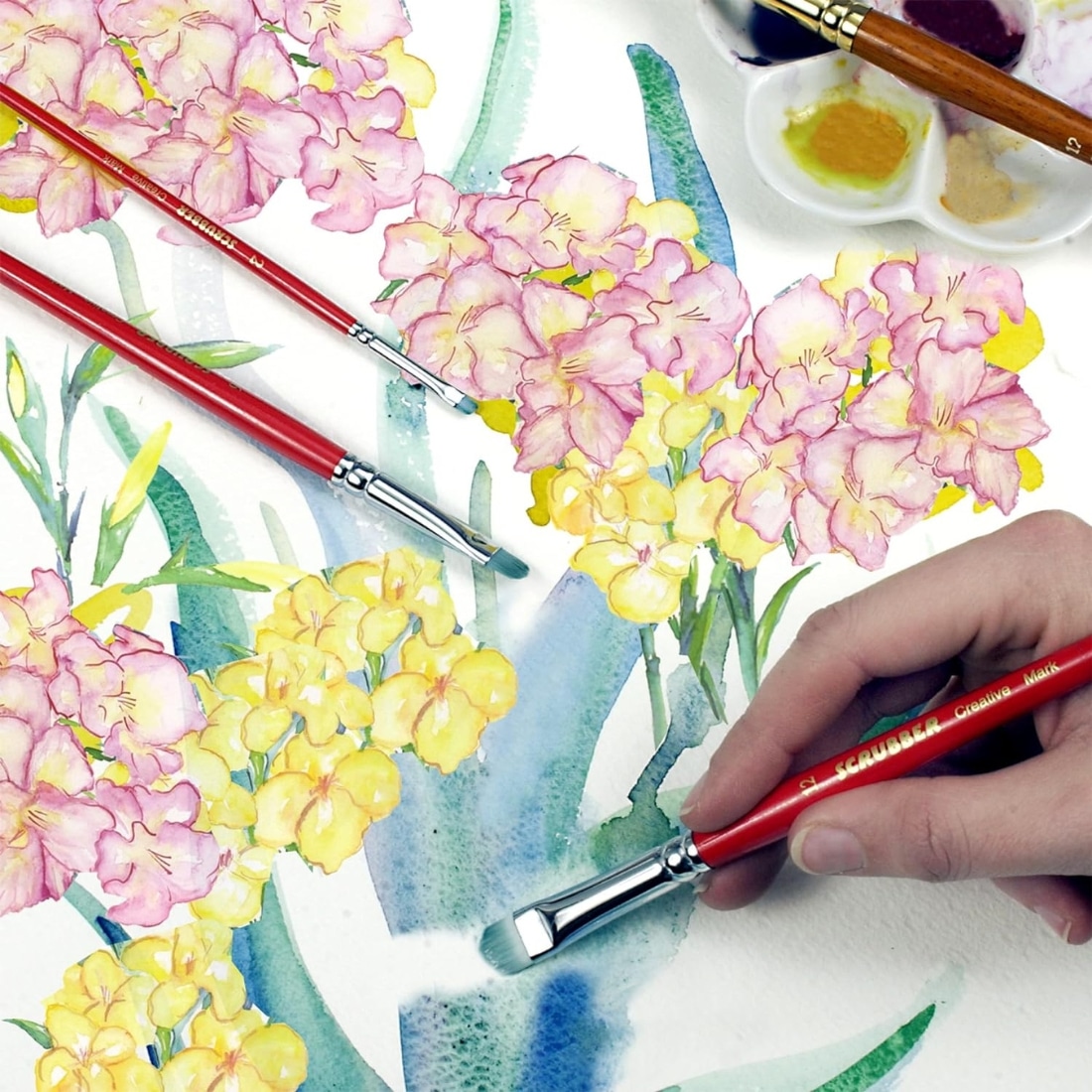 Ensemble de pinceaux aquarelle Creative Mark Scrubber – Image 4