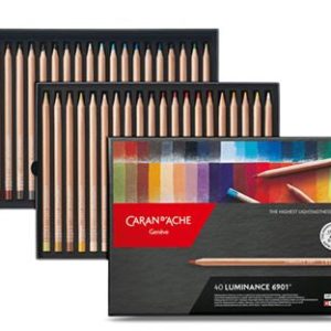 Boite 40 crayons de couleurs Luminance 6901 - Caran d'Ache