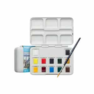 Royal Talens : Van Gogh : Watercolour Paint : Half Pan : Pocket Box Set of 12