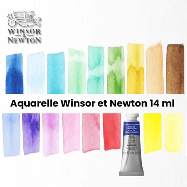 Aquarelle Winsor & Newton en tube 14 ml