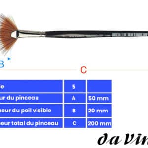 PINCEAU EVENTAIL DA VINCI VARIO TIP EFFET FEUILLAGE