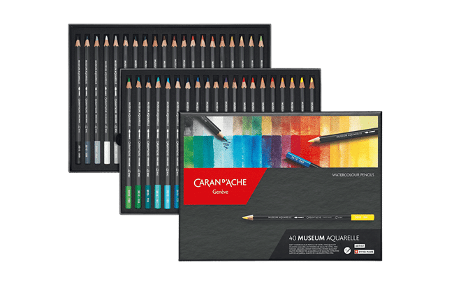 Crayons aquarellable Caran D’ache 40