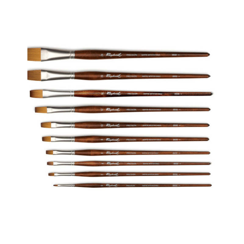 Pinceau plat précision série 8930 Raphaël – Image 2