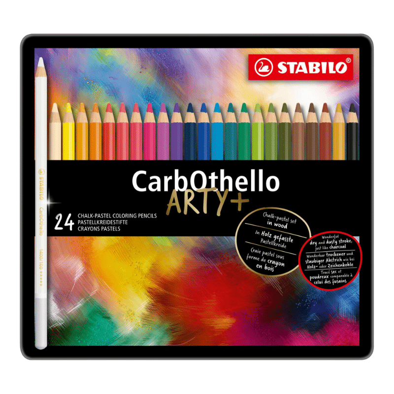 Coffret bois x 60 crayons pastel STABILO CarbOthello - Papeterie Michel