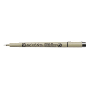 Set de 6 marqueurs calibrés Pigma Micron + 1 feutre pinceau offert – Image 3