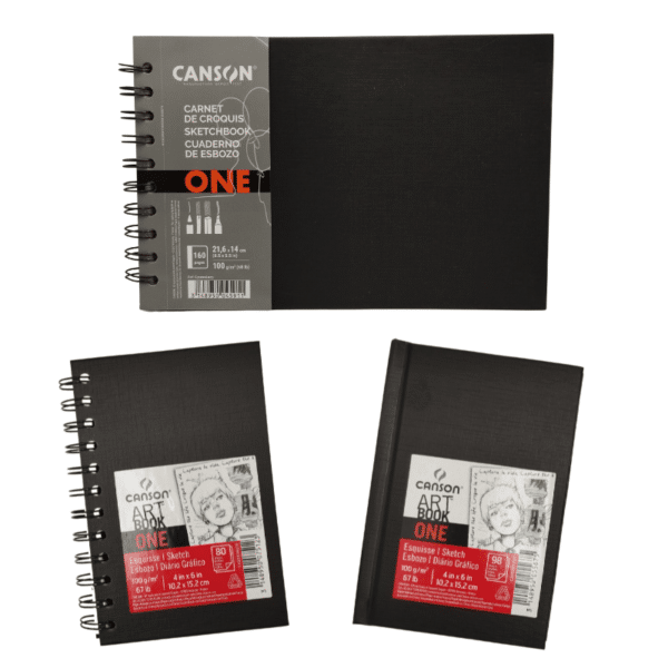 Carnets Art Book One Canson Formats 21,6x14 cm/10,2x15,2 cm - 100g