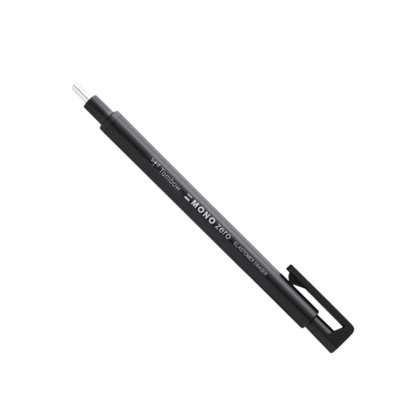 Gomme de Précision à Point Rond Mono Zero Noir Tombow