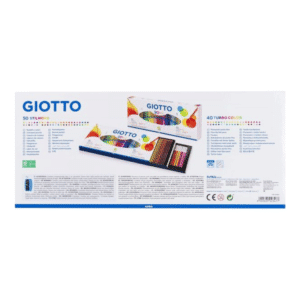 Etui 90 pièces feutres Giotto Turbo color et crayons de couleurs Giotto Silnovo – Image 3