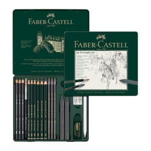 Set moyen 19 crayons fusains PITT Graphite