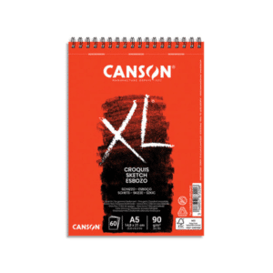 Les carnets de croquis Canson, A4 et A5, offrent une qualité supérieure, une composition adaptable avec des pages de 90g/m² pour une polyvalence artistique.