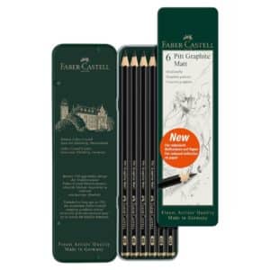 Set de 6 crayons Pitt Graphite Matt Faber-Castell – Image 3