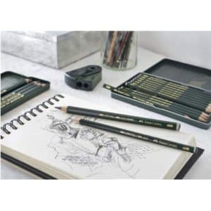 BOÎTE DE 12 CRAYONS GRAPHITE CASTELL 9000 - ART SET - FABER-CASTELL