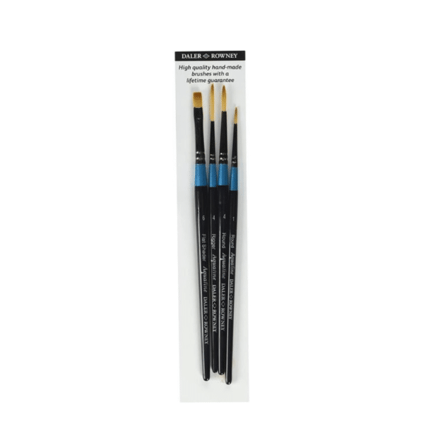 set de 4 pinceaux Aquafine 400 de Daler Rowney