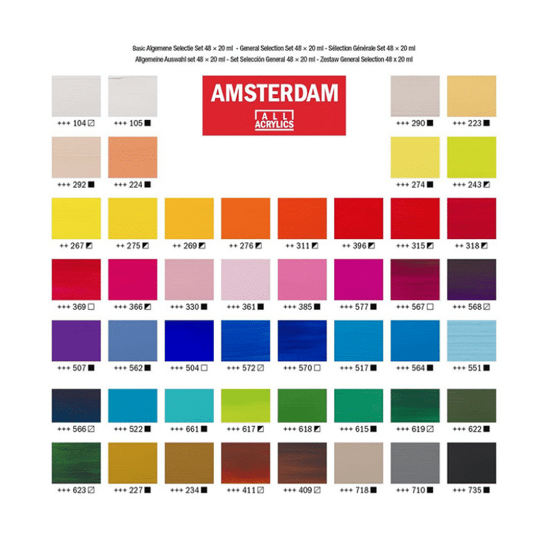 Coffret acrylique Amsterdam Royal Talens, 48x20ml – Image 3
