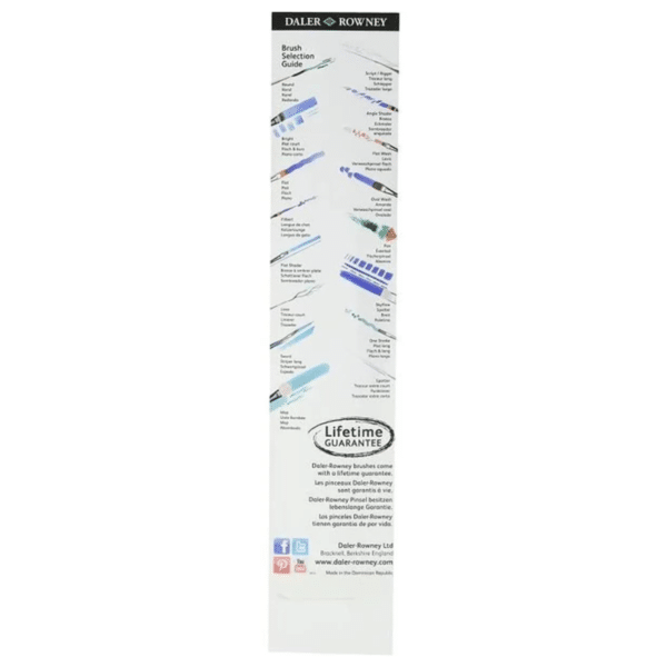 set de 4 pinceaux Aquafine 400 de Daler Rowney