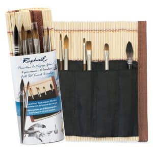 PINCELIER DE VOYAGE PLEIN (5 mini précision et 1 mini softaqua)