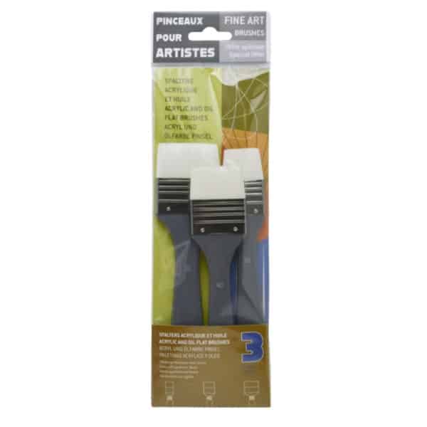 Lot de 3 spalters acrylique et huile en fibres synthétiques