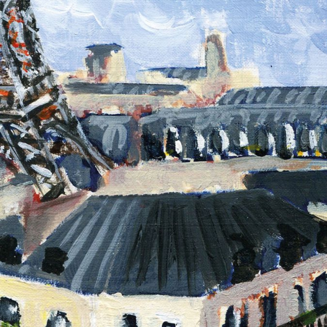 Peinture à l'huile rive gauche Sennelier