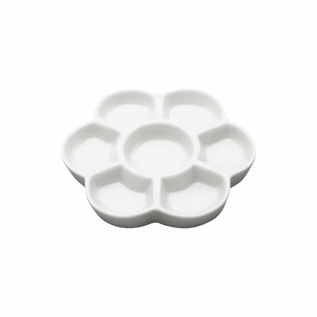 Palette porcelaine 7 creux forme de fleur Ø 15 cm