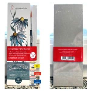 Set 15 marque-pages Hahnemühle + 3 couleurs Schmincke + 1 pinceau DaVinci