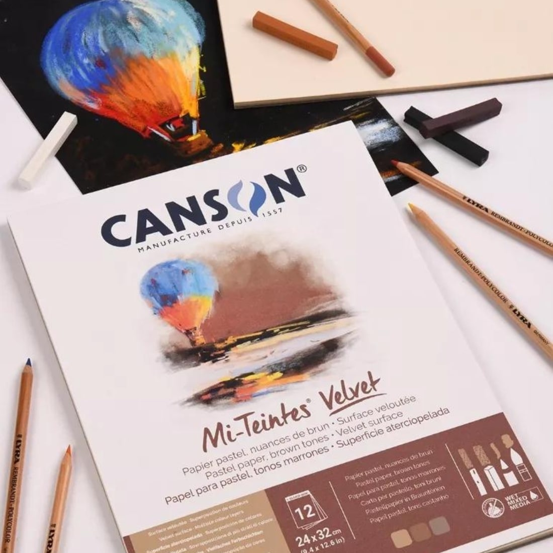 bloc papier pastel velvet Canson