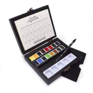 Coffret bois 16 couleurs la petite aquarelle de Sennelier