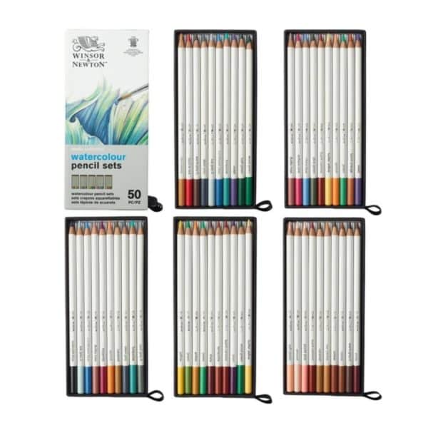 Crayons de couleur aquarellables Studio Collection 50 pcs