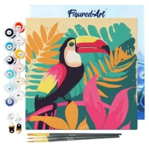 peinture par numéros toucan