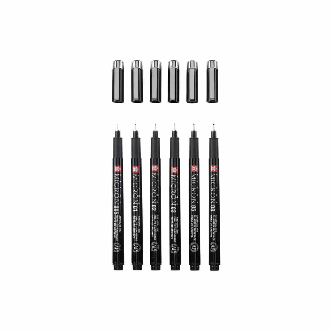 Set 3 ou 6 fineliners Pigma Micron + une trousse offerte – Image 5