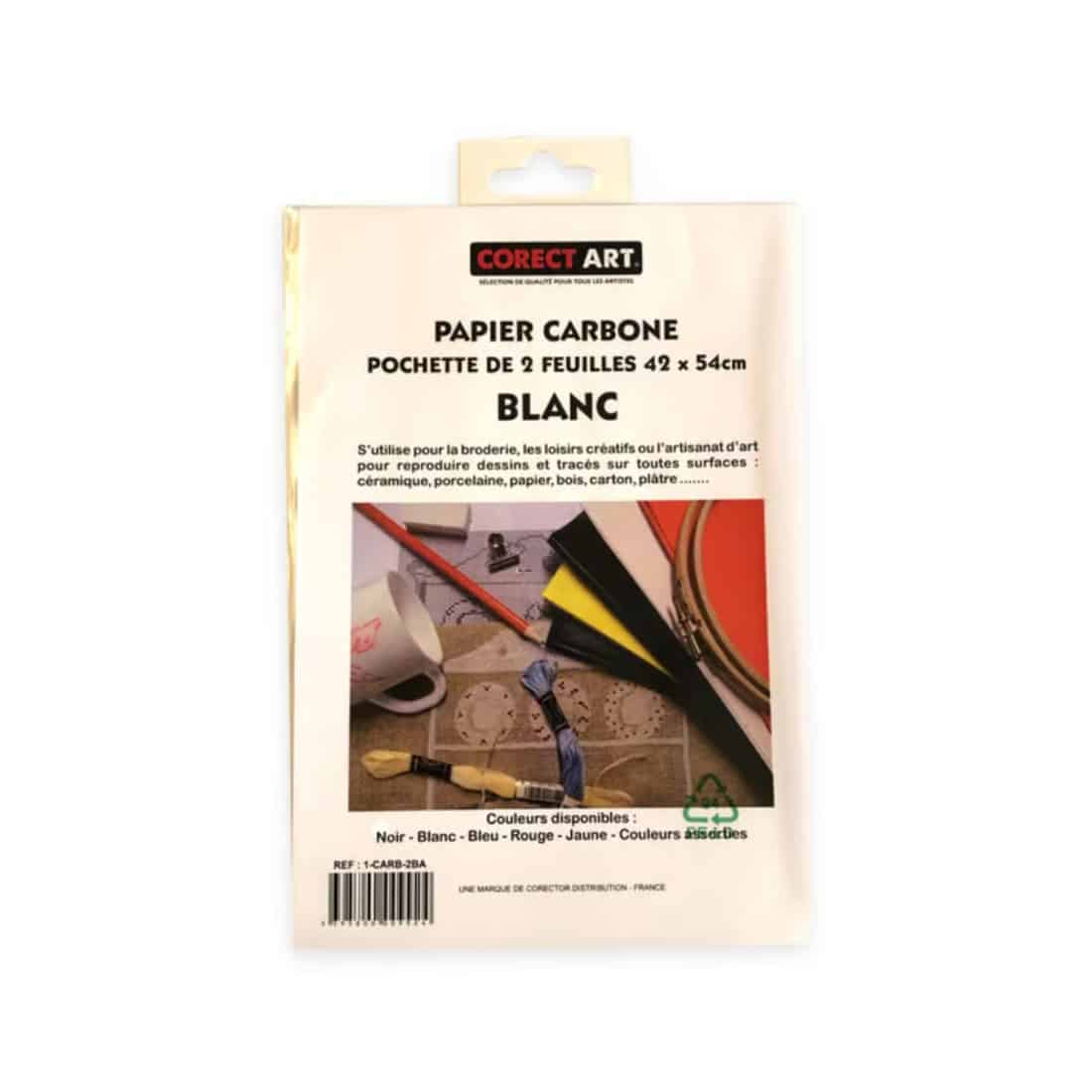 papier carbone blanc