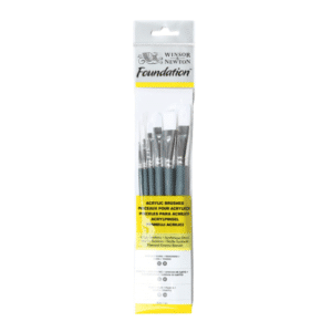 Set de 6 pinceaux Winsor & Newton FOUNDATION ACRYLIQUE