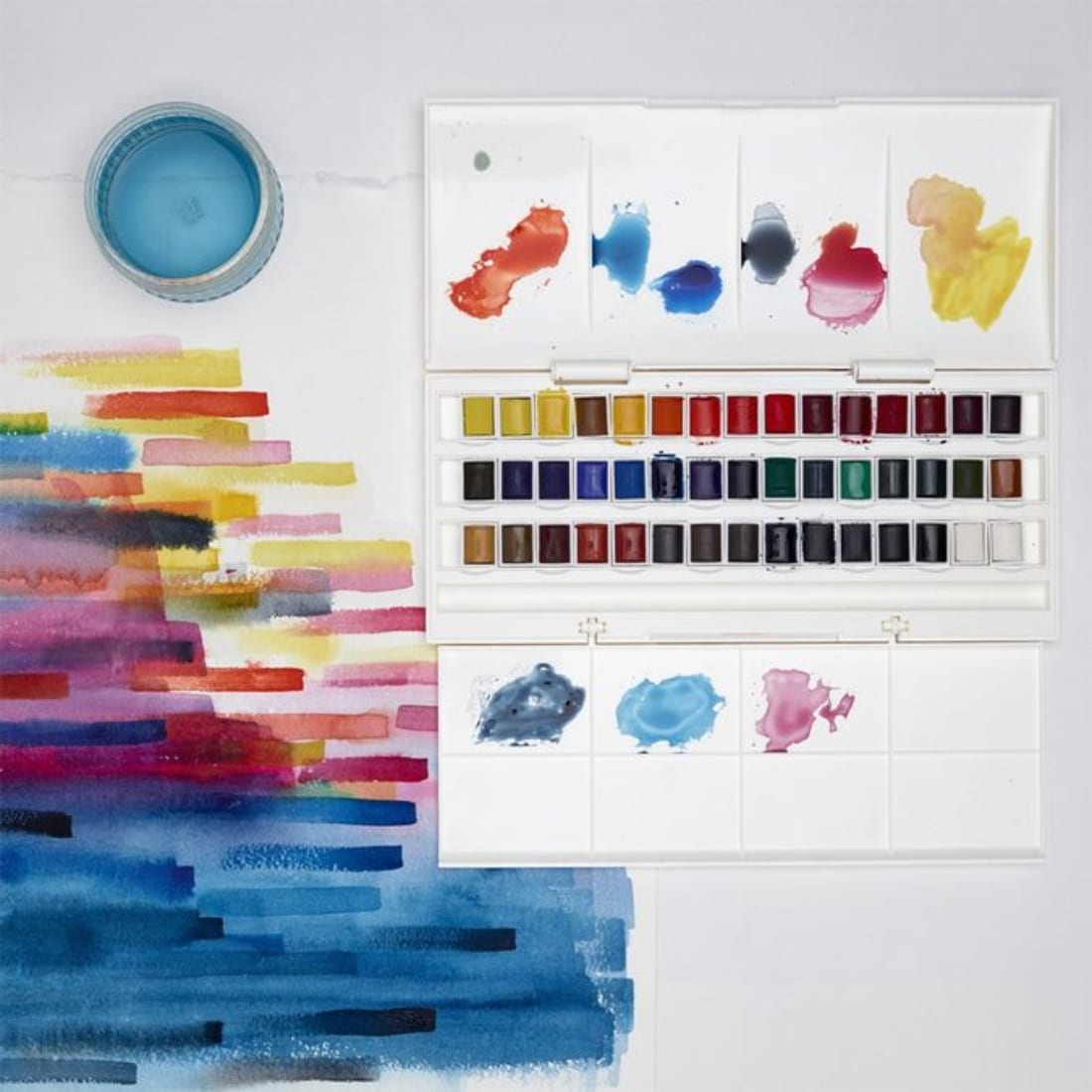 Boite aquarelle fine Cotman 45 demi-godets Winsor & Newton – Image 3