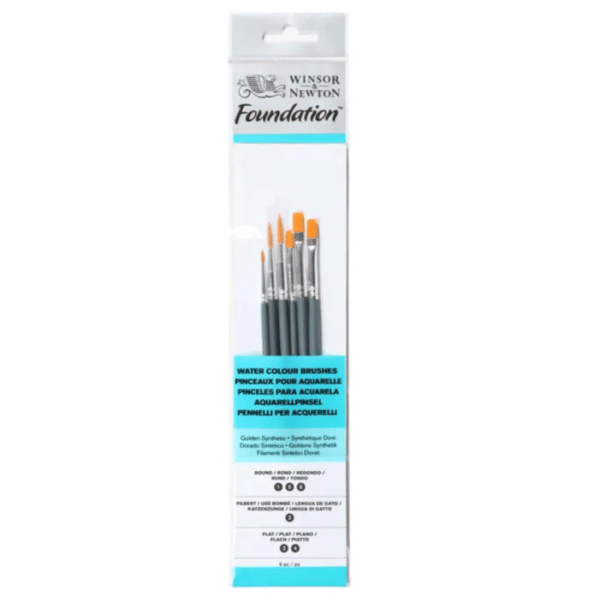 Winsor & Newton : Fondation aquarelle pinceau Set