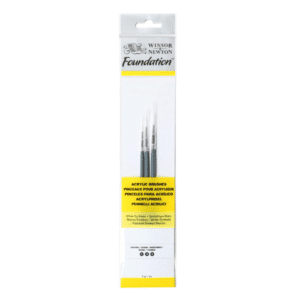 set 3 pinceaux acrylique ronds winsor & Newton