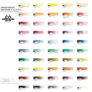 Coffret bois plumier édition spéciale 50 pastels à la cire Neocolor II Caran d'Ache – Image 3