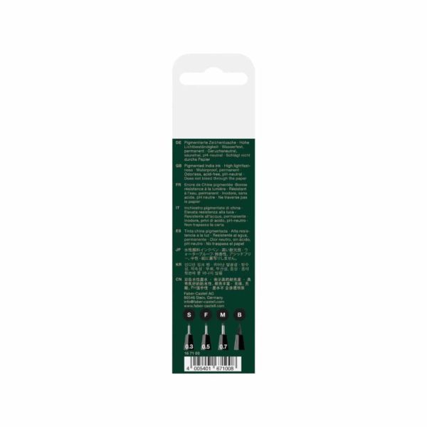 Set de 4 Feutres Pitt Artist Pen Faber Castell – Image 3