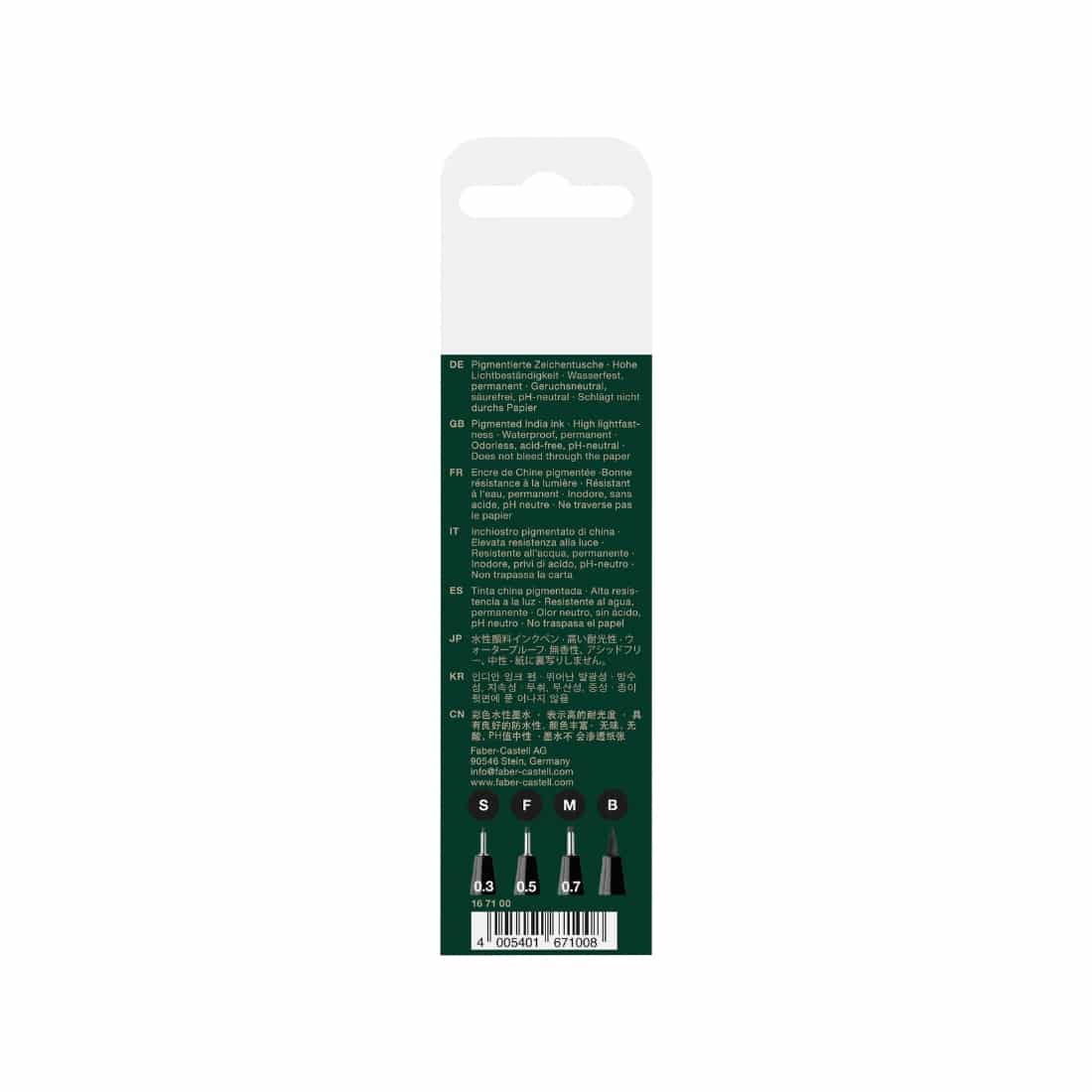 Set de 4 Feutres Pitt Artist Pen Faber Castell – Image 3