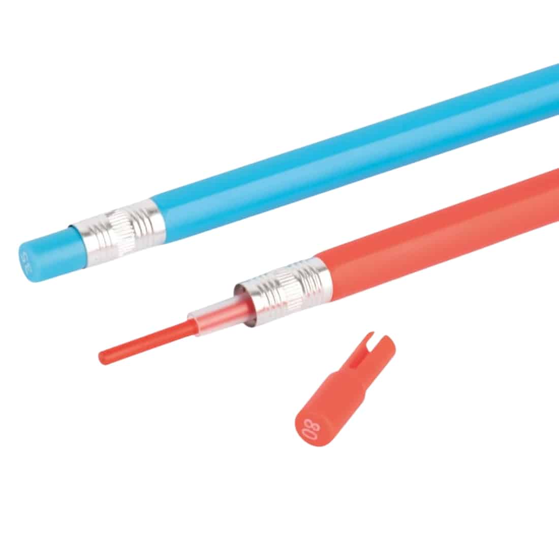 Set de 12 Porte-mines de couleurs Color Click avec taille-crayon et mines de rechange