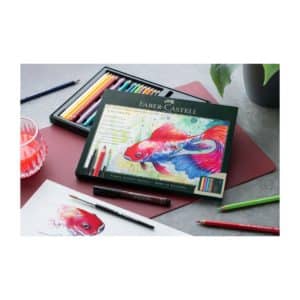 Coffret 17 crayons aquarellables A.Durer et 3 feutres Pitt Artist Pens Faber Castell – Image 4