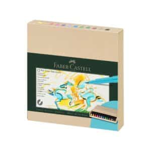 STUDIO BOX ARTIST PEN DE 12 FEUTRES PITT - FABER CASTELL