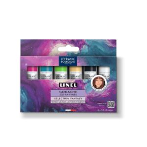 SET GOUACHE EXTRA-FINE LINEL 6X14ML PAR L'ARTISTE PAWM