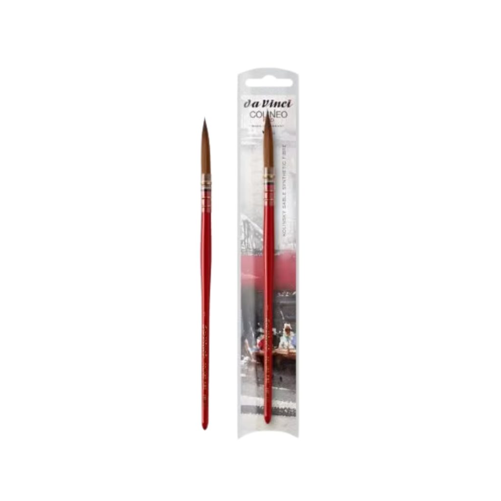 Pinceau Lavis Raphaël 804 Vegan – Monté Sur Plume – N°2 + Mini Da Vinci Nova-Synthetik 1570 – Idéal Aquarelle