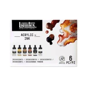 set 6 encres acryliques métalliques Liquitex