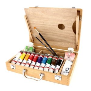 Coffret huile super fine Van Gogh en bois