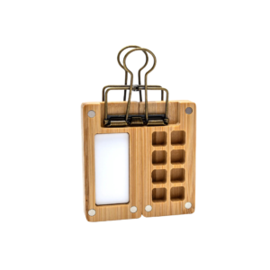 Mini palette aquarelle en bambou